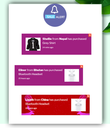 Sale Alert – Real and Fake Sales Notification for WooCommerce